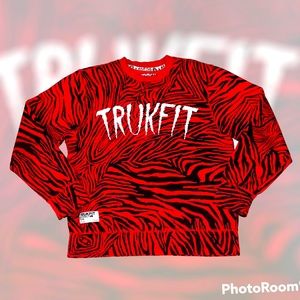 TRUKFIT by Lil Wayne Zebra Print Medium Design Sweater